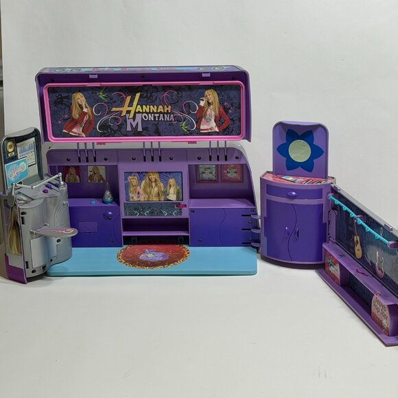 Hannah Montana Pop-Up Recording Studio Tour Bus for Dolls 2007 MUSIC WORKS - Picture 4 of 14